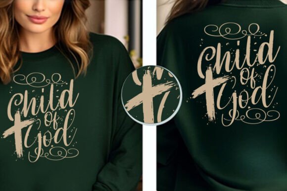Child of God SVG PNG: Faith Graphics for T-Shirt Designs