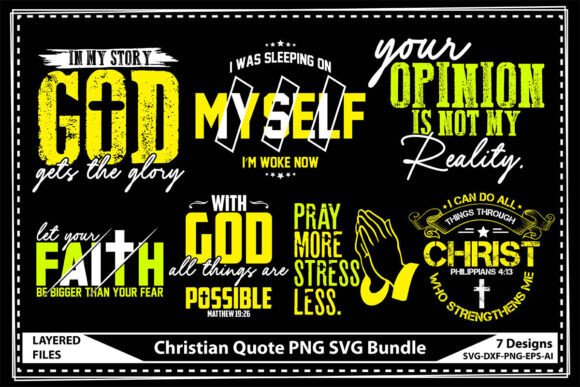 Christian Quote Graphics & T-Shirt Designs