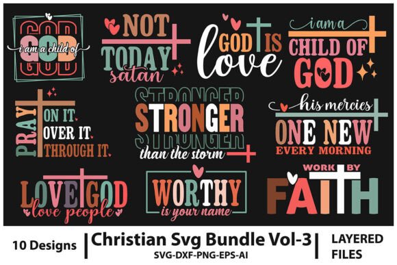 Christian Svg Bundle Vol-3: Graphics & T-Shirt Designs