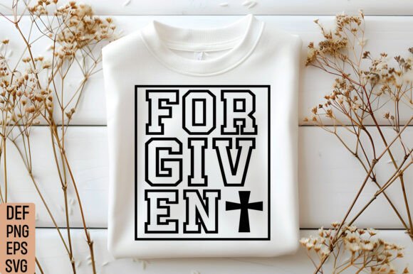 Forgiven SVG Christian Quotes Graphics & T-Shirt Designs Review