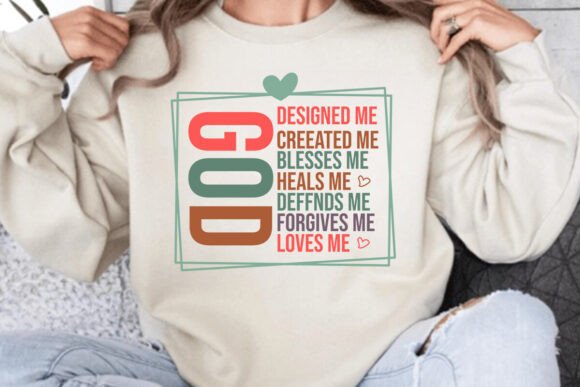 God Designed Me SVG: Graphics for T-Shirt Designs