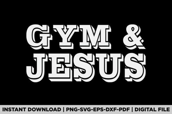 Gym Jesus Christian Workout Gym Graphics for T-Shirt Designs