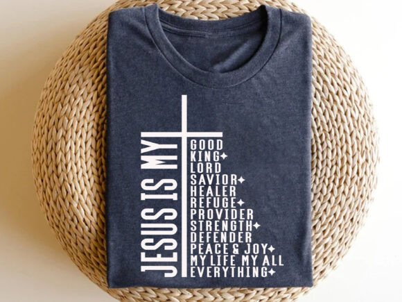 Jesus Christian with Bible Graphics & T-Shirt Designs