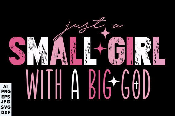 Just a Small Girl SVG: A Christian Graphic for T-Shirt Designs & Crafts