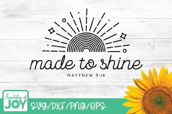 Made to Shine Svg: A Christian Summer Design Worth Your Hoop Time